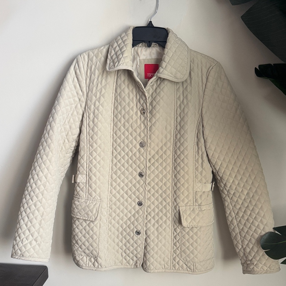 Esprit Quilted Beige Jacket